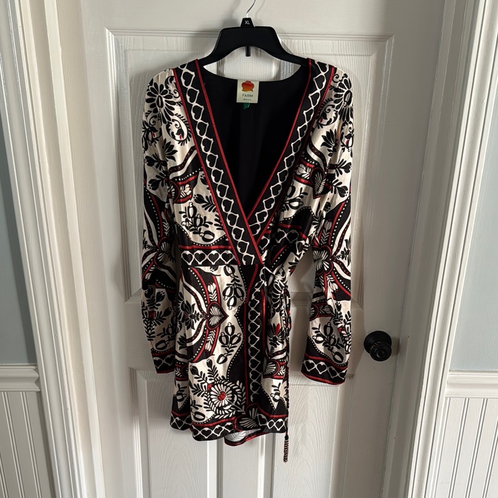 Floral Patterned Wrap Dress